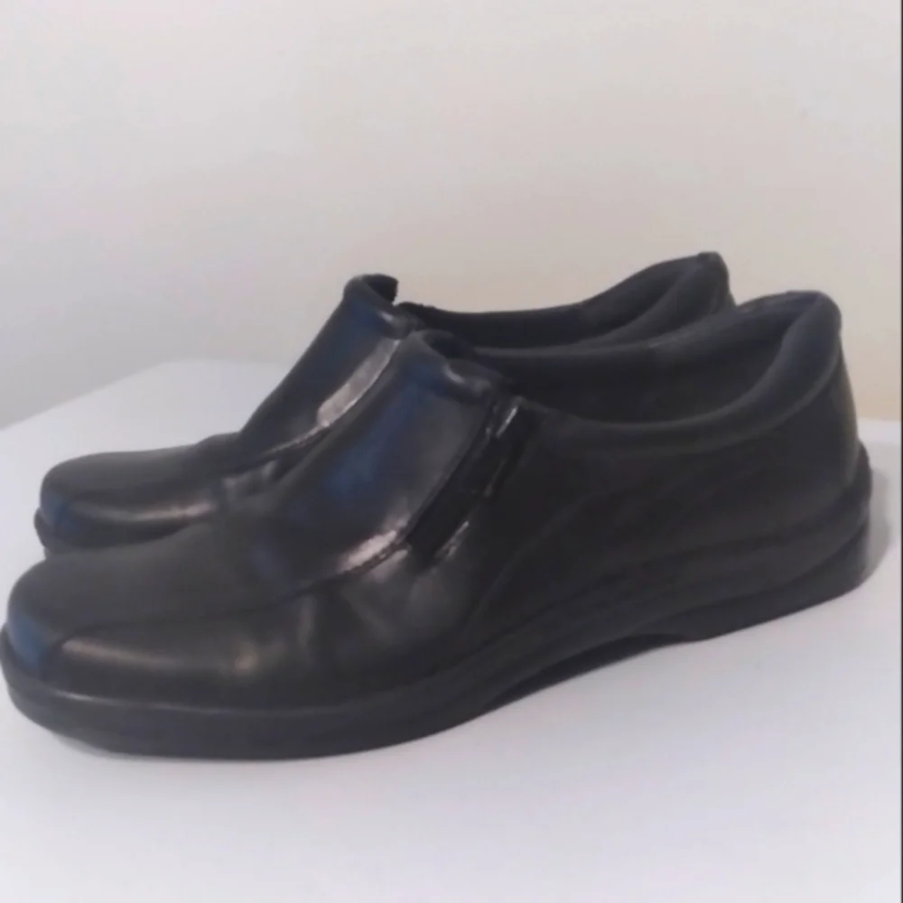 Naturalizer Black Leather‎ Upper Support Comfort Shoes Side Zipper Closure 8
